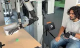 Teleoperating a robot arm with gloves